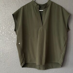 Figs Forest Green Women's Blouse